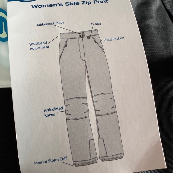 Slalom ski pants with 3 pockets and side Velcro and zíper brand new - Picture 9 of 10